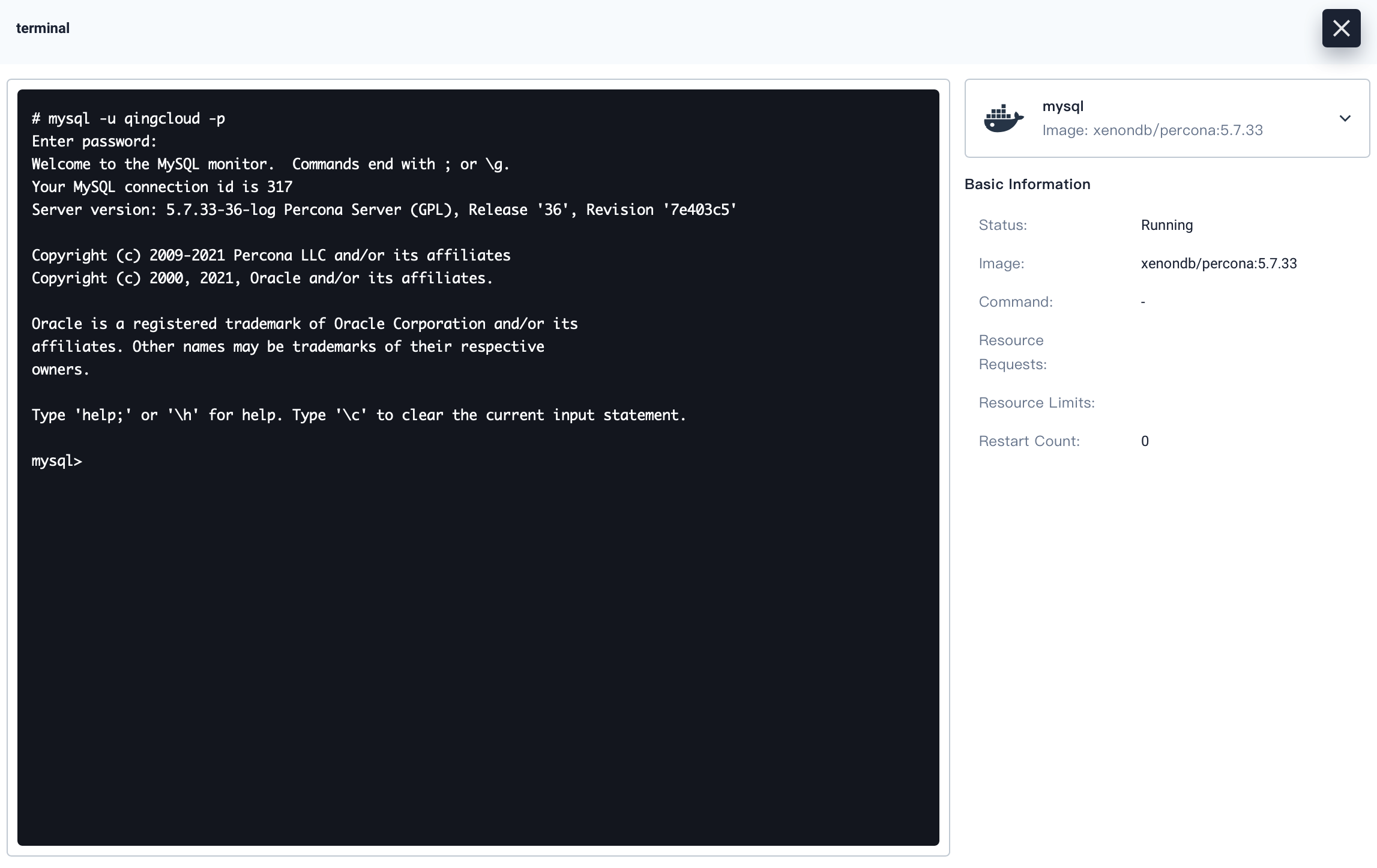 Access RadonDB MySQL